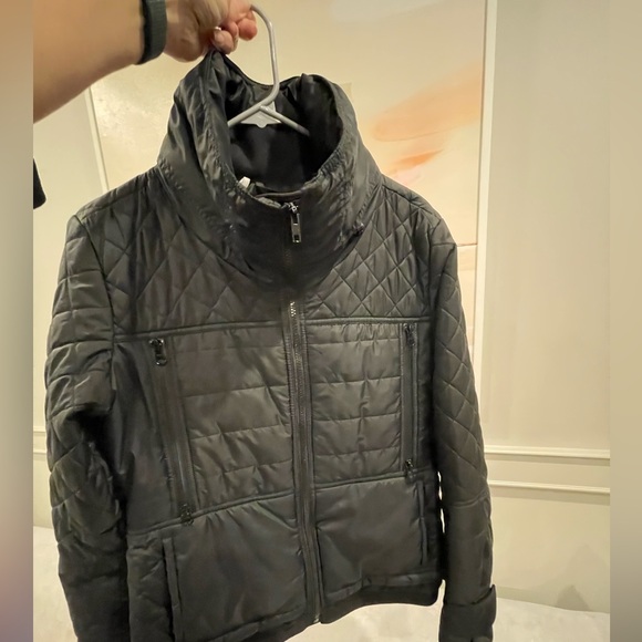 Stella McCartney X Adidas Black Puffer Quilted Jacket SZ M - Picture 7 of 17